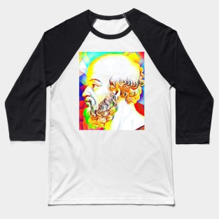 Eratosthenes of Cyrene Colourful Portrait | Eratosthenes of Cyrene Artwork 11 Baseball T-Shirt